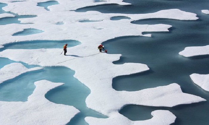 Arctic sea ice crashes to record low for June